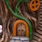 13.75" Fairy Tree Stump Outdoor Garden Plant Stand